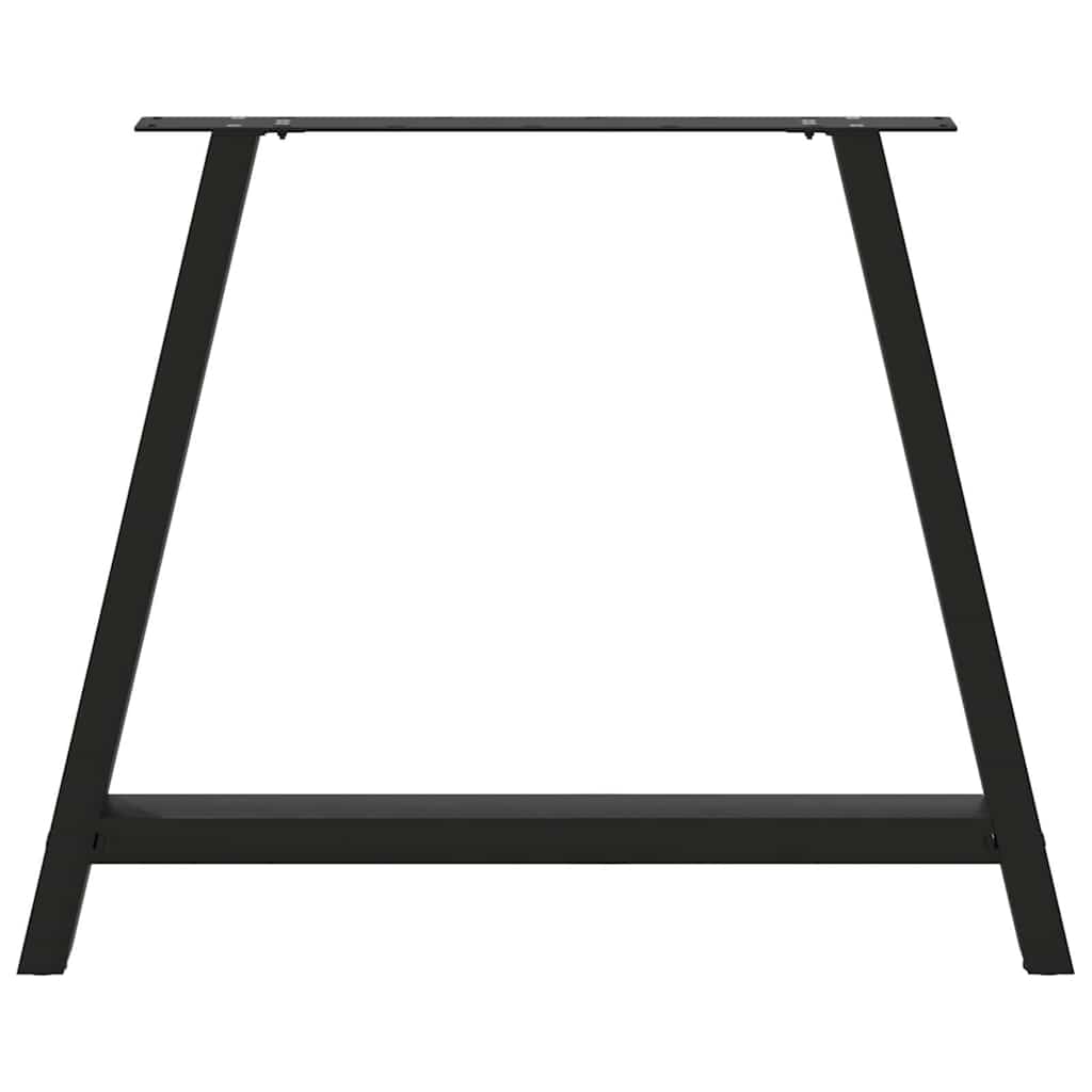 vidaXL Picioare de masă în formă de A, 2 buc., negru, 90x(72-73) cm, oțel