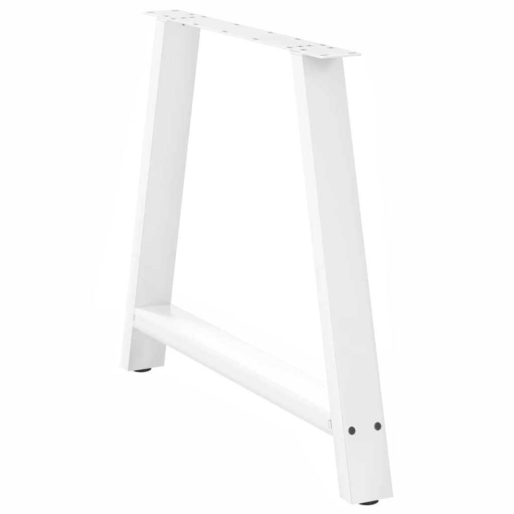 vidaXL Picioare de masă în formă de A, 2 buc., alb, 90x(72-73) cm, oțel vidaXL Picioare de masă în formă de A, 2 buc., alb, 90x(72-73) cm, oțel