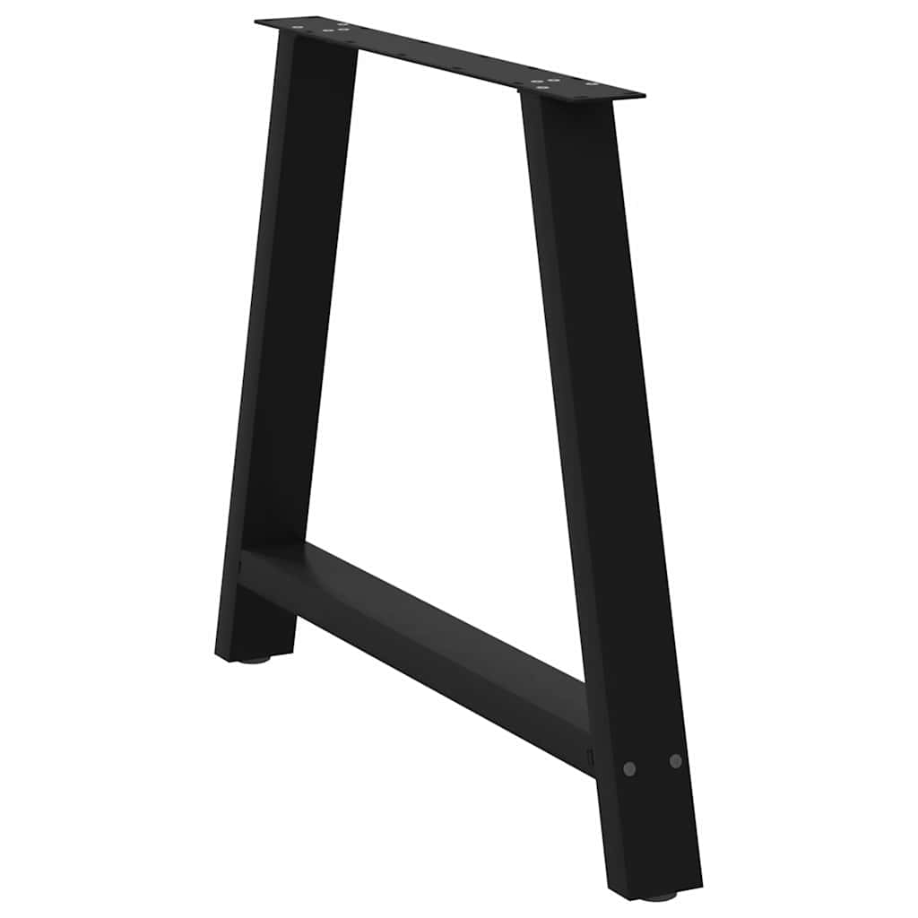 vidaXL Picioare de masă în formă de A, 2 buc., negru, 100x(72-73) cm, oțel vidaXL Picioare de masă în formă de A, 2 buc., negru, 100x(72-73) cm, oțel