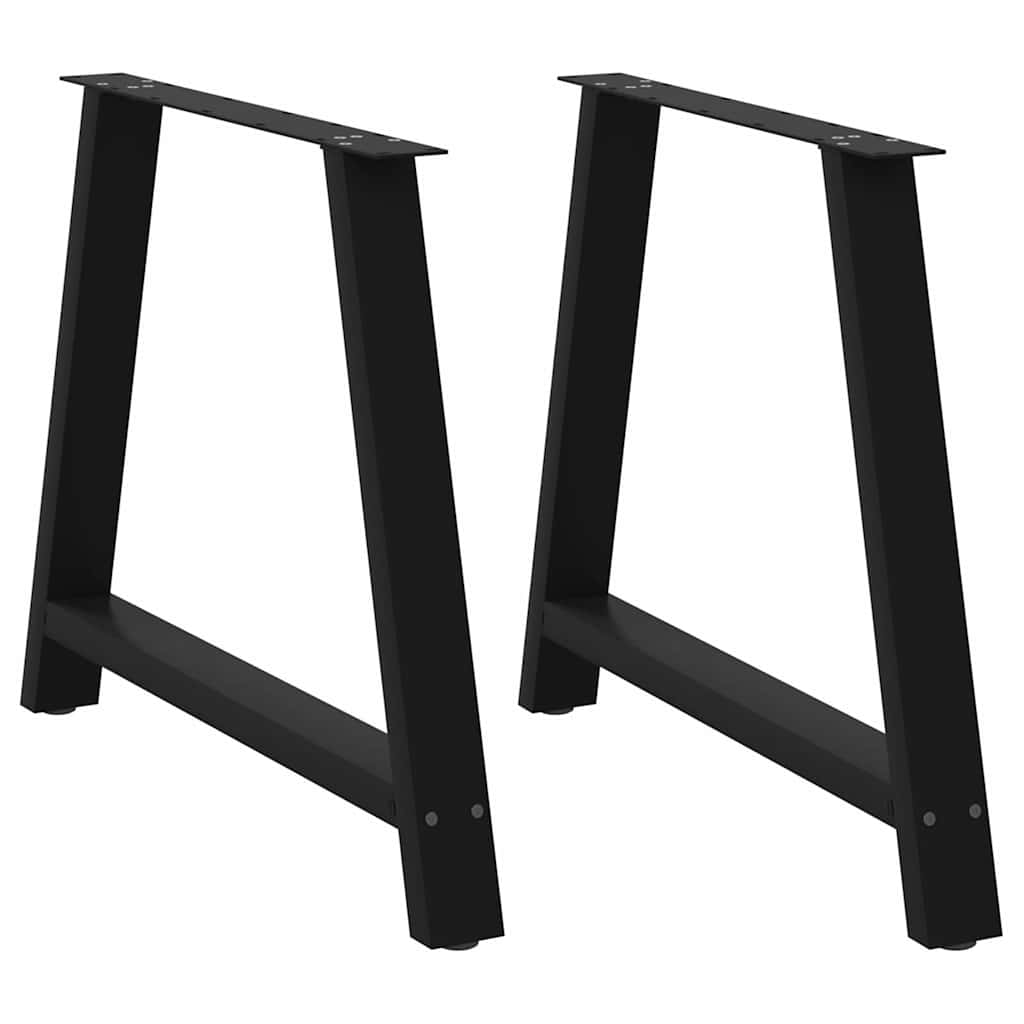 vidaXL Picioare de masă în formă de A, 2 buc., negru, 100x(72-73) cm, oțel vidaXL Picioare de masă în formă de A, 2 buc., negru, 100x(72-73) cm, oțel