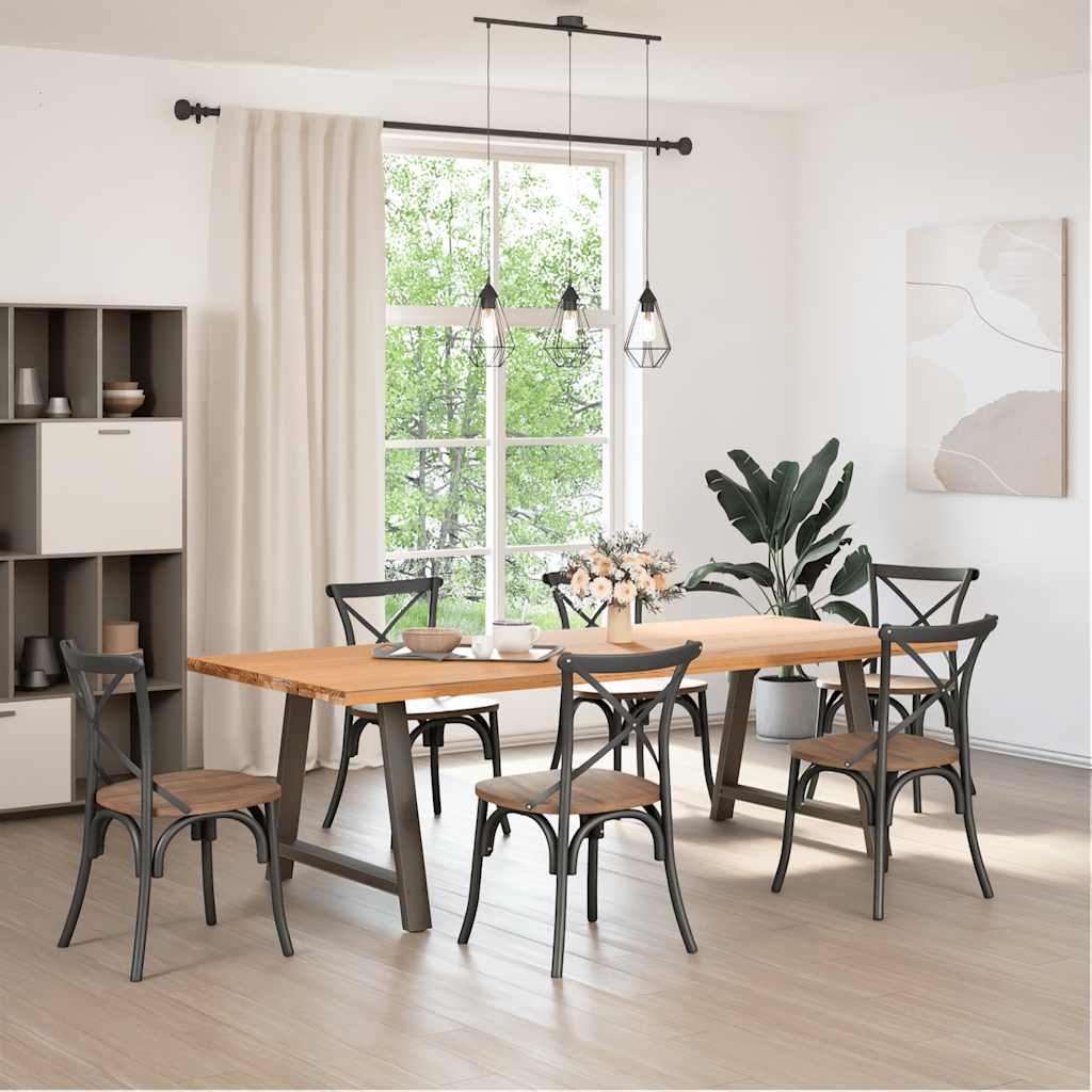 vidaXL Picioare de masă în formă de A, 2 buc., 100x(72-73) cm, oțel vidaXL Picioare de masă în formă de A, 2 buc., 100x(72-73) cm, oțel