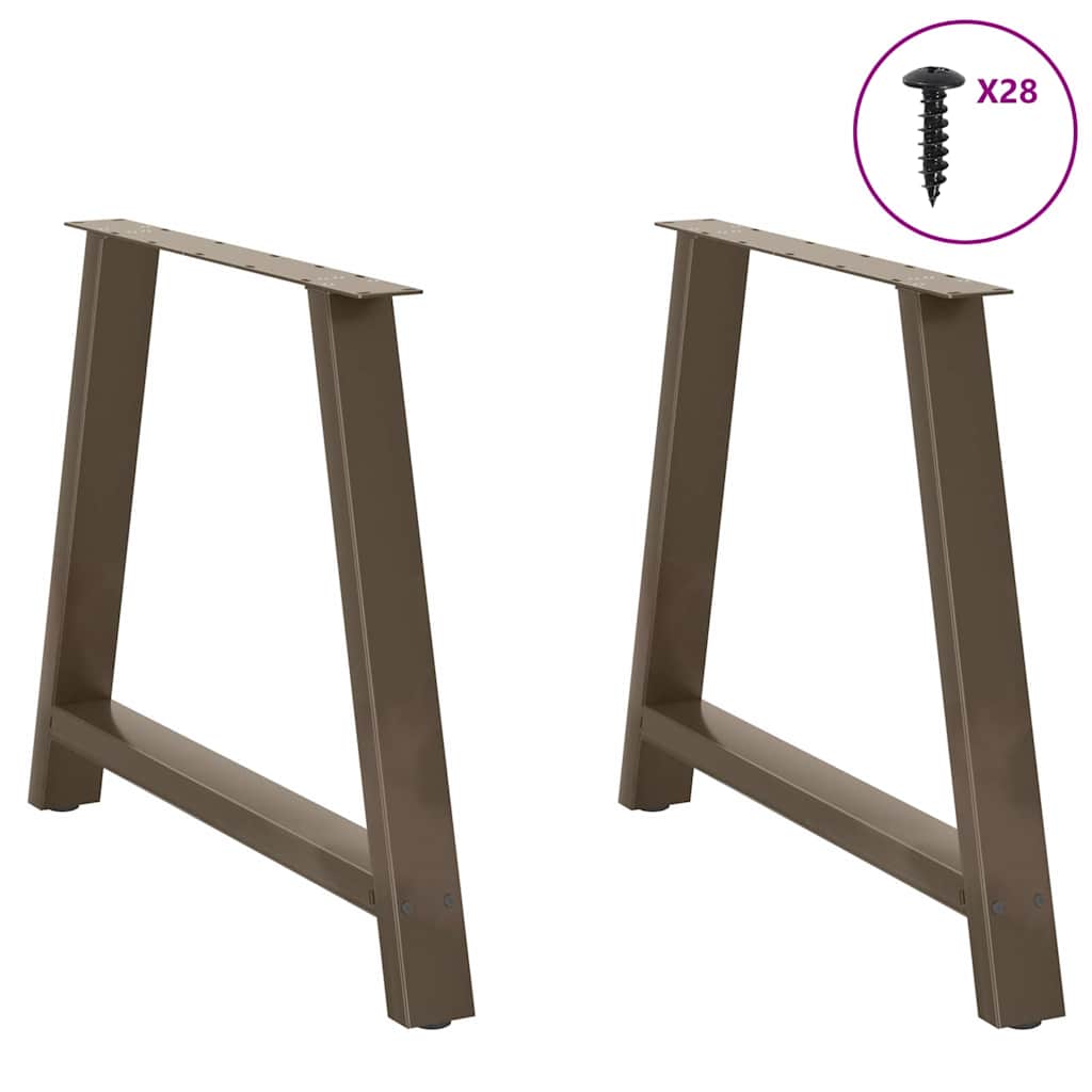 vidaXL Picioare de masă în formă de A, 2 buc., 100x(72-73) cm, oțel vidaXL Picioare de masă în formă de A, 2 buc., 100x(72-73) cm, oțel