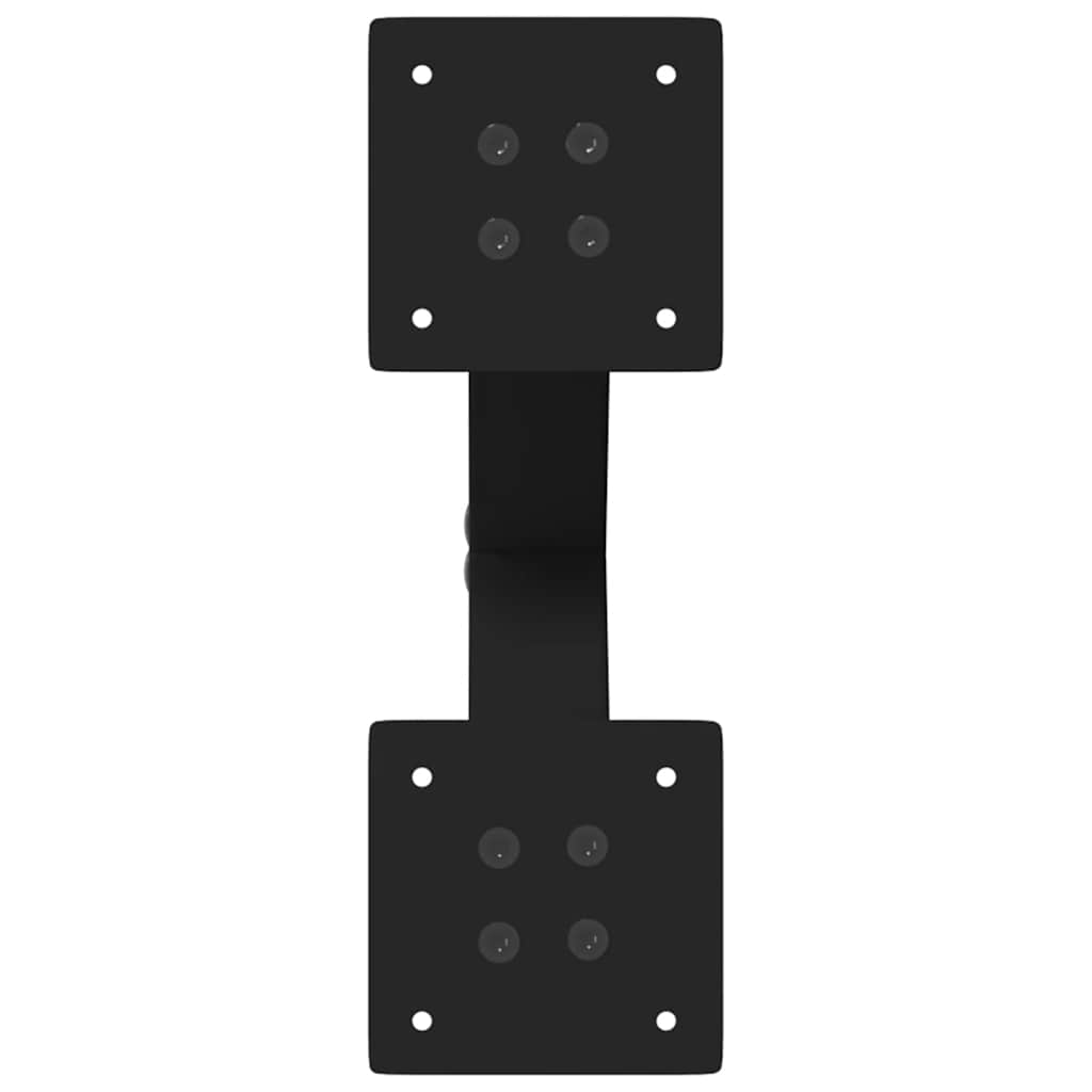 vidaXL Picioare pentru măsuță de cafea în formă de X, 2 buc., negru, 30x(30-31) cm, oțel
