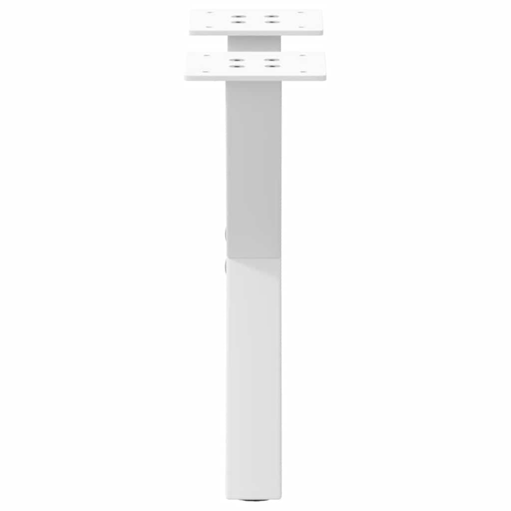 vidaXL Picioare pentru măsuță de cafea în formă de X, 2 buc., alb, 37x(30-31) cm, oțel vidaXL Picioare pentru măsuță de cafea în formă de X, 2 buc., alb, 37x(30-31) cm, oțel