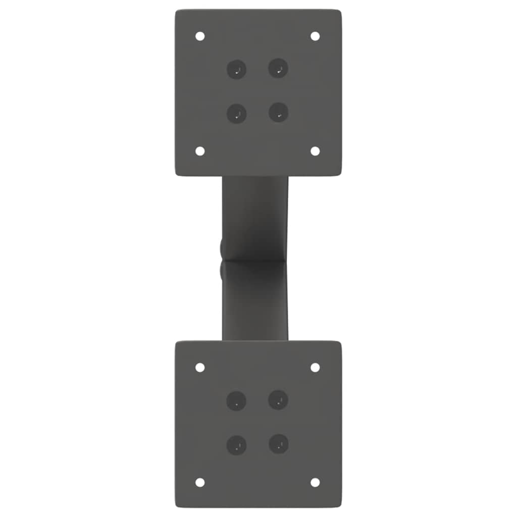 vidaXL Picioare pentru măsuță de cafea în formă de X, 2 buc., antracit, 37x(30-31) cm, oțel