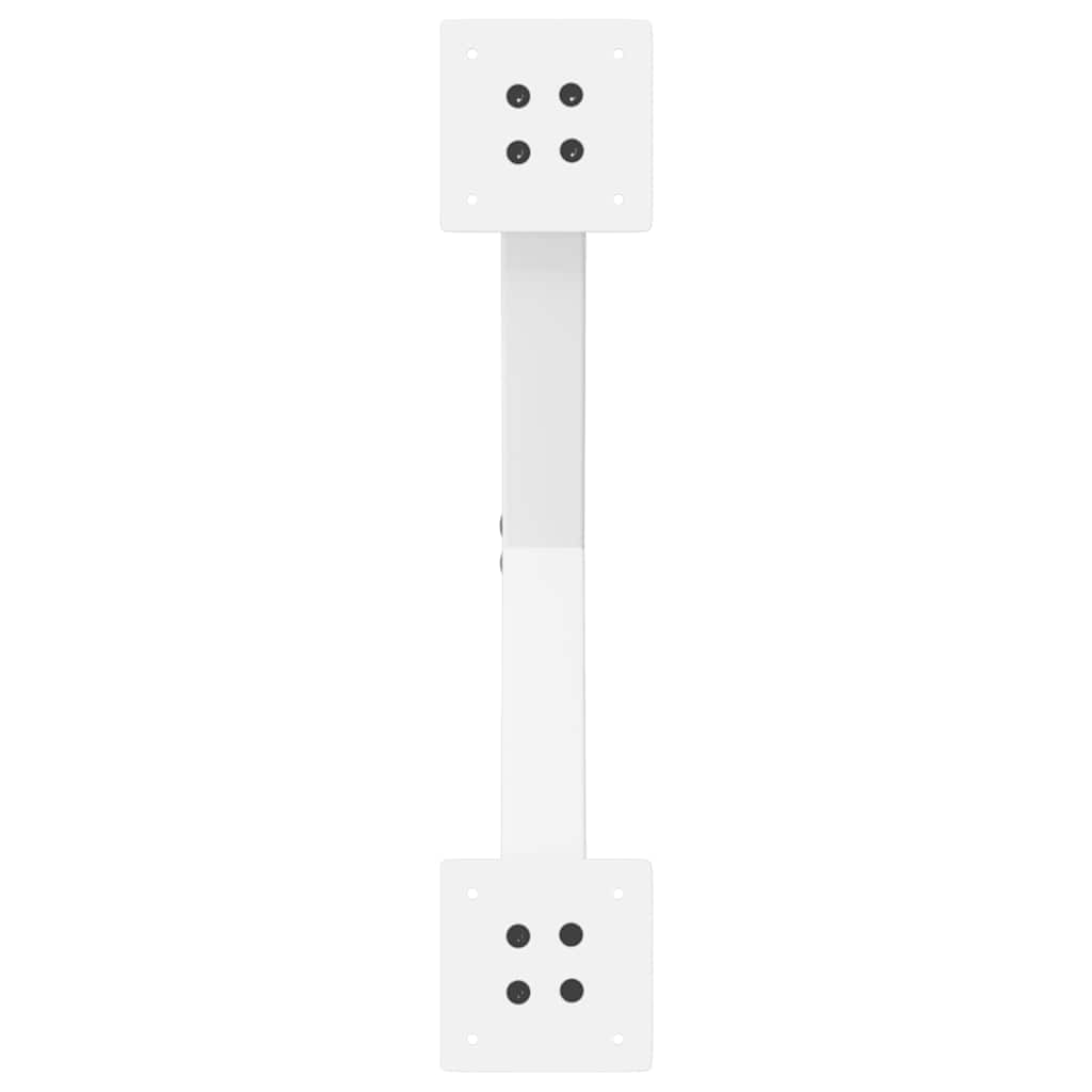 vidaXL Picioare pentru măsuță de cafea în formă de X, 2 buc., alb, 50x(30-31) cm, oțel