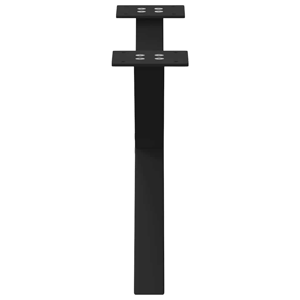 vidaXL Picioare pentru măsuță de cafea în formă de X, 2 buc., negru, 60x(30-31) cm, oțel