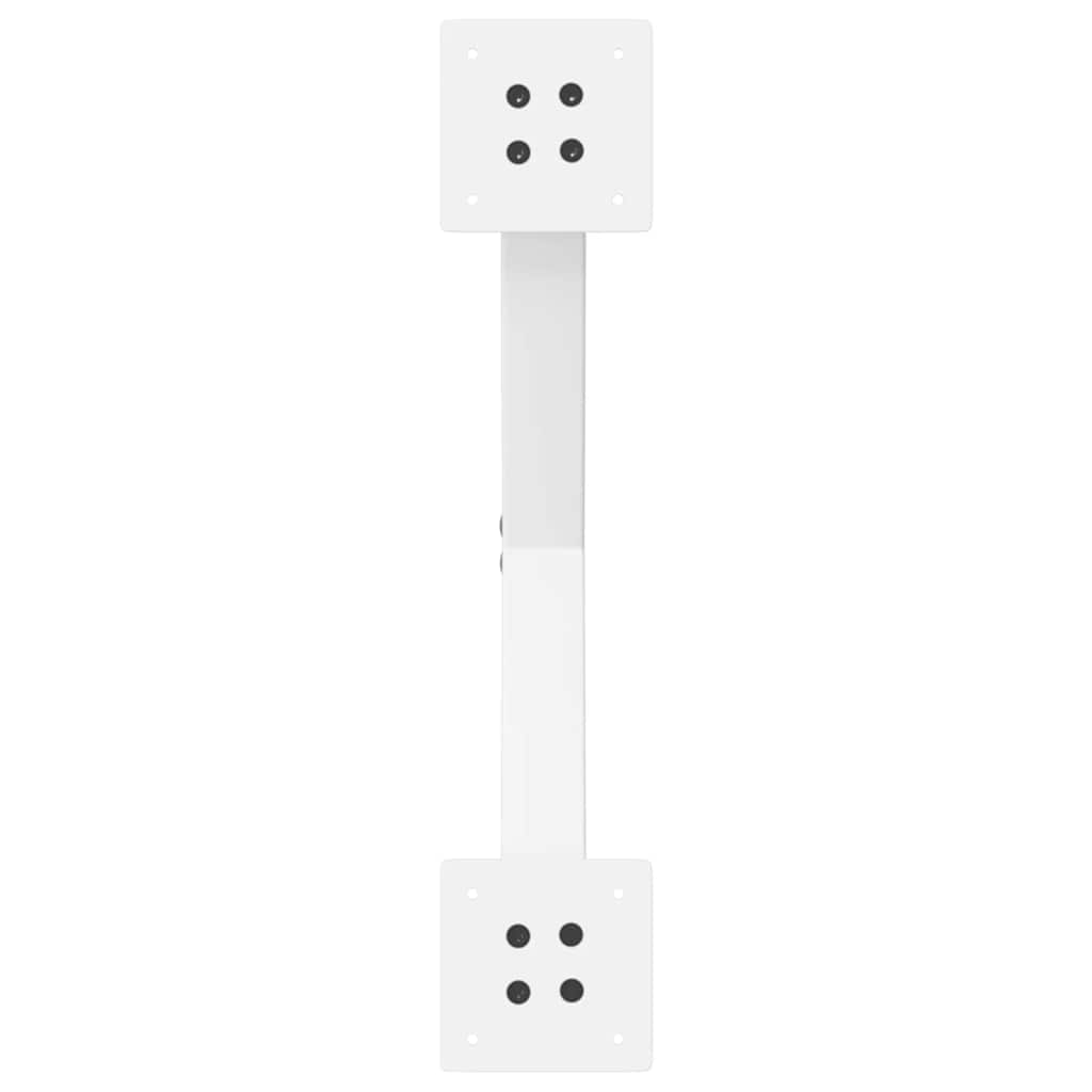 vidaXL Picioare pentru măsuță de cafea în formă de X, 2 buc., alb, 60x(30-31) cm, oțel