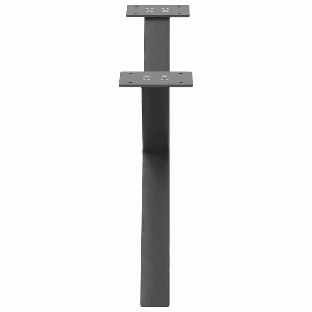 vidaXL Picioare pentru măsuță de cafea în formă de X, 2 buc., antracit, 70x(30-31) cm, oțel vidaXL Picioare pentru măsuță de cafea în formă de X, 2 buc., antracit, 70x(30-31) cm, oțel