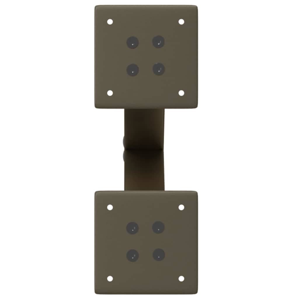 vidaXL Picioare pentru masă de cafea în formă de X, 2 buc., oțel natural, 28x(42-43) cm