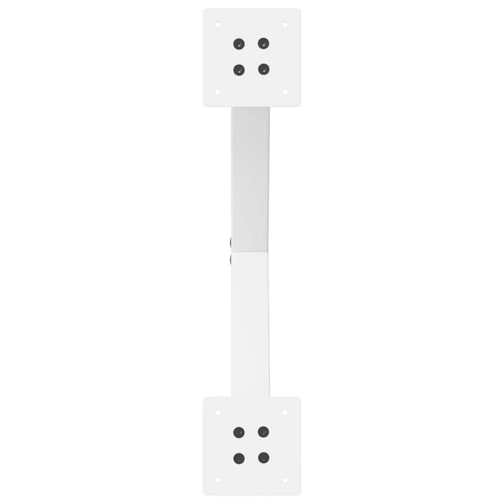 vidaXL Picioare pentru măsuță de cafea în formă de X, 2 buc., alb, 50x(42-43) cm, oțel