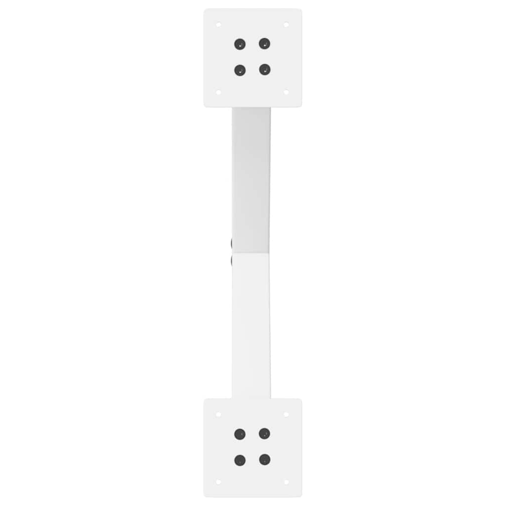 vidaXL Picioare pentru măsuță de cafea în formă de X, 2 buc., alb, 60x(42-43) cm, oțel