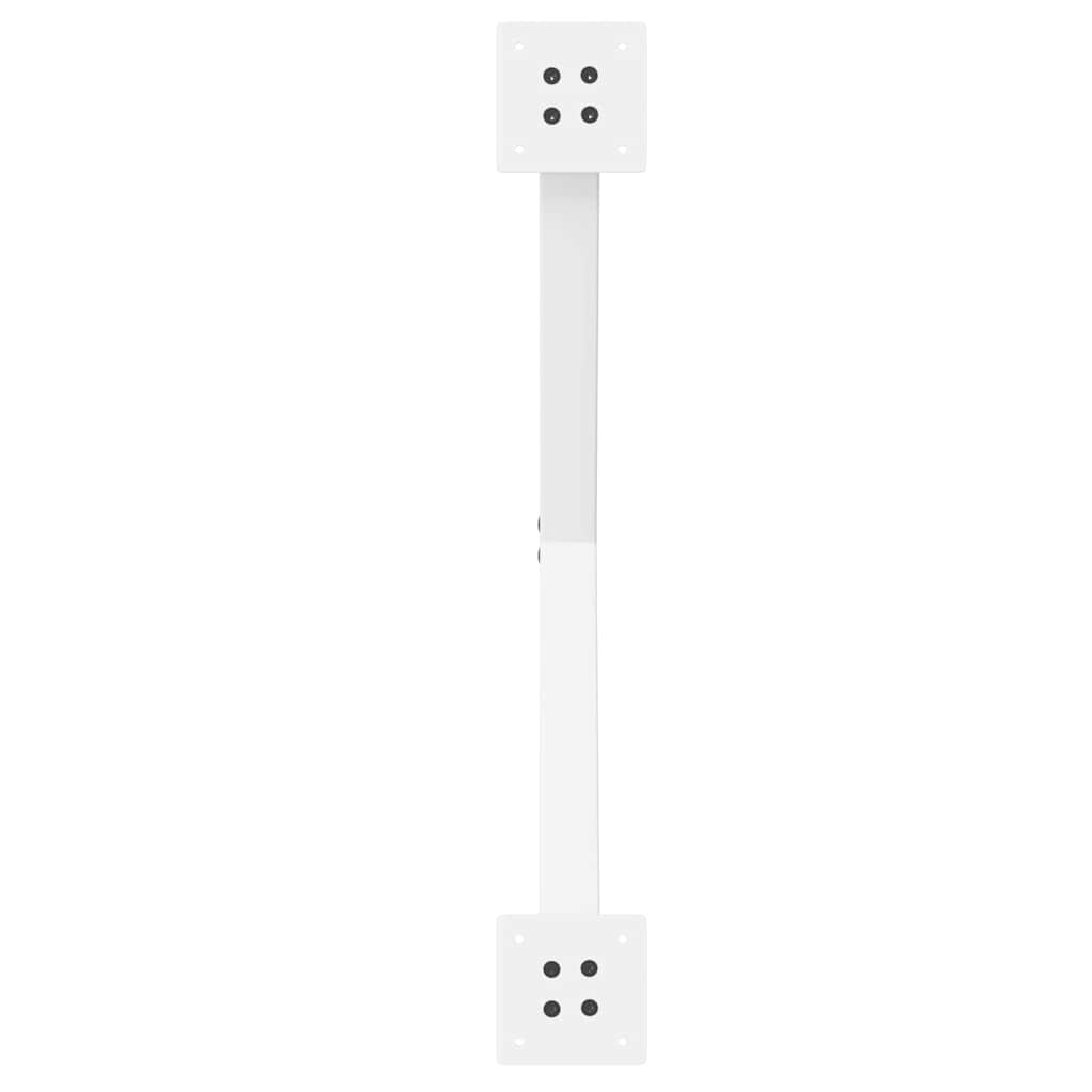 vidaXL Picioare pentru măsuță de cafea în formă de X, 2 buc., alb, 70x(42-43) cm, oțel vidaXL Picioare pentru măsuță de cafea în formă de X, 2 buc., alb, 70x(42-43) cm, oțel