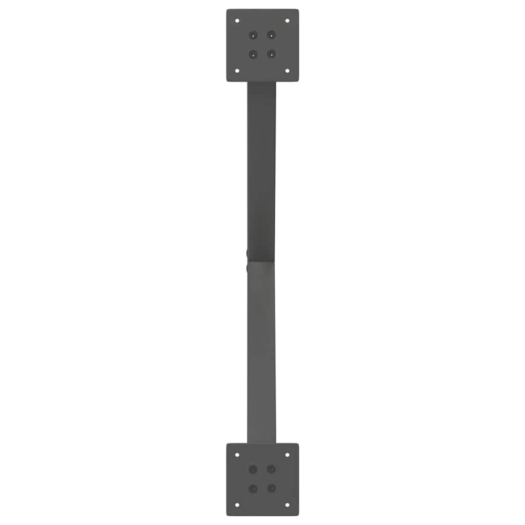 vidaXL Picioare pentru măsuță de cafea în formă de X, 2 buc., antracit, 70x(42-43) cm, oțel vidaXL Picioare pentru măsuță de cafea în formă de X, 2 buc., antracit, 70x(42-43) cm, oțel