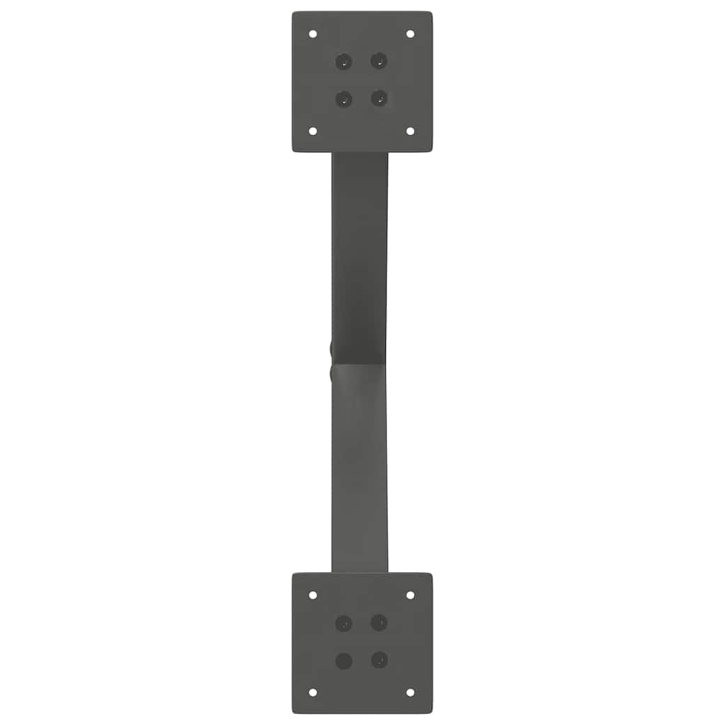 vidaXL Picioare de masă în formă de X, 2 buc., antracit, 50x(72-73) cm, oțel