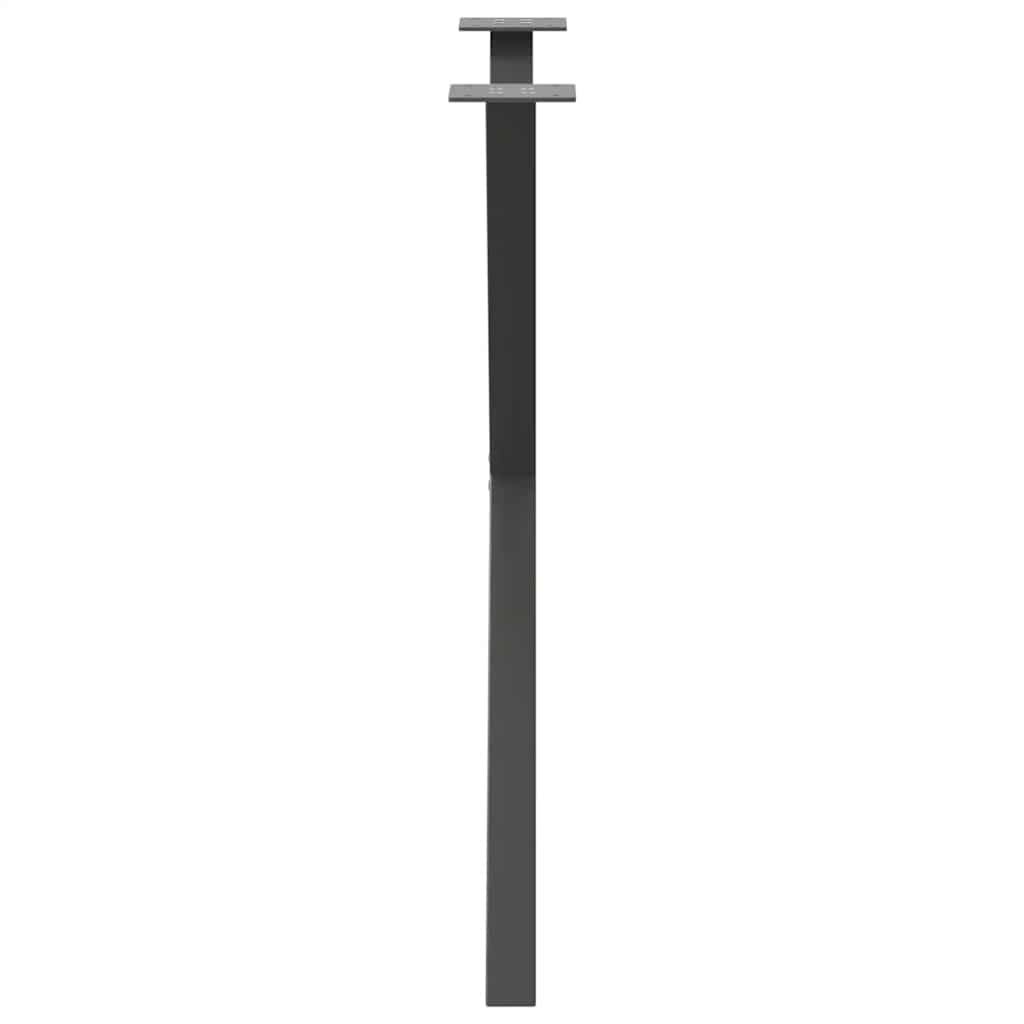 vidaXL Picioare de masă în formă de X, 2 buc., antracit, 70x(72-73) cm, oțel