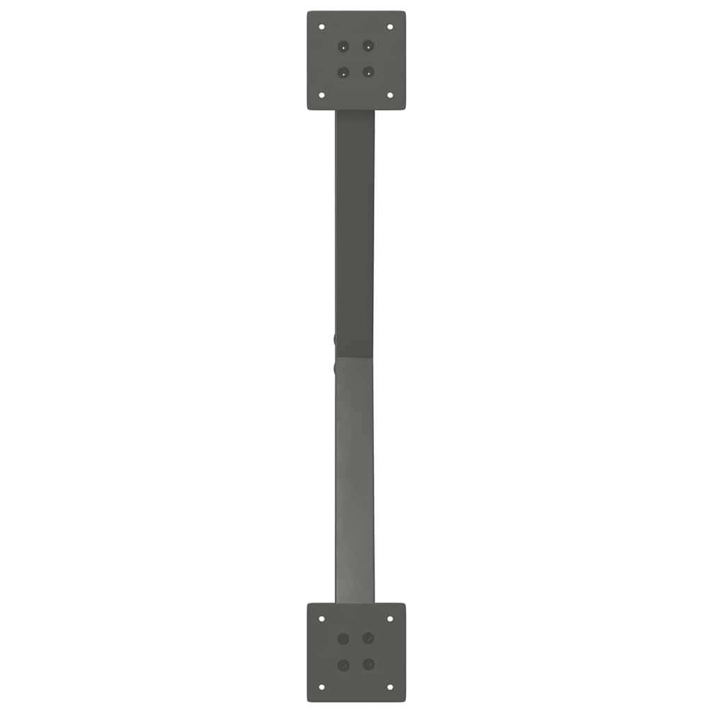 vidaXL Picioare de masă în formă de X, 2 buc., antracit, 70x(72-73) cm, oțel