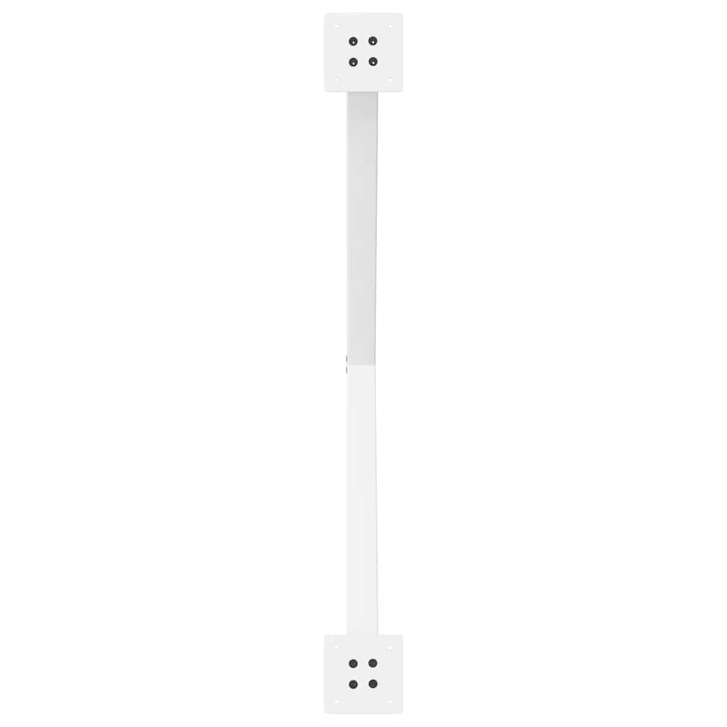 vidaXL Picioare de masă în formă de X, 2 buc., alb, 90x(72-73) cm, oțel