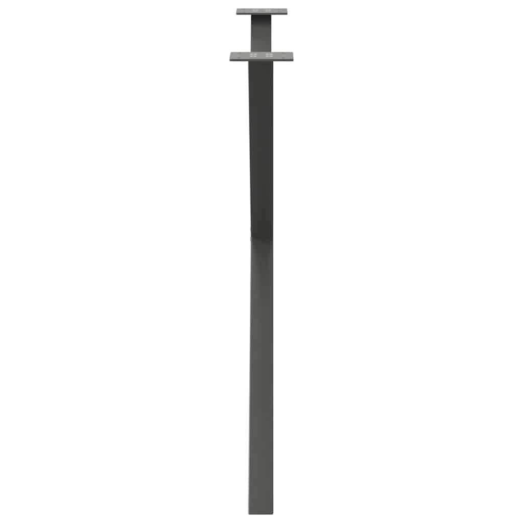 vidaXL Picioare de masă în formă de X, 2 buc., antracit, 90x(72-73) cm, oțel vidaXL Picioare de masă în formă de X, 2 buc., antracit, 90x(72-73) cm, oțel