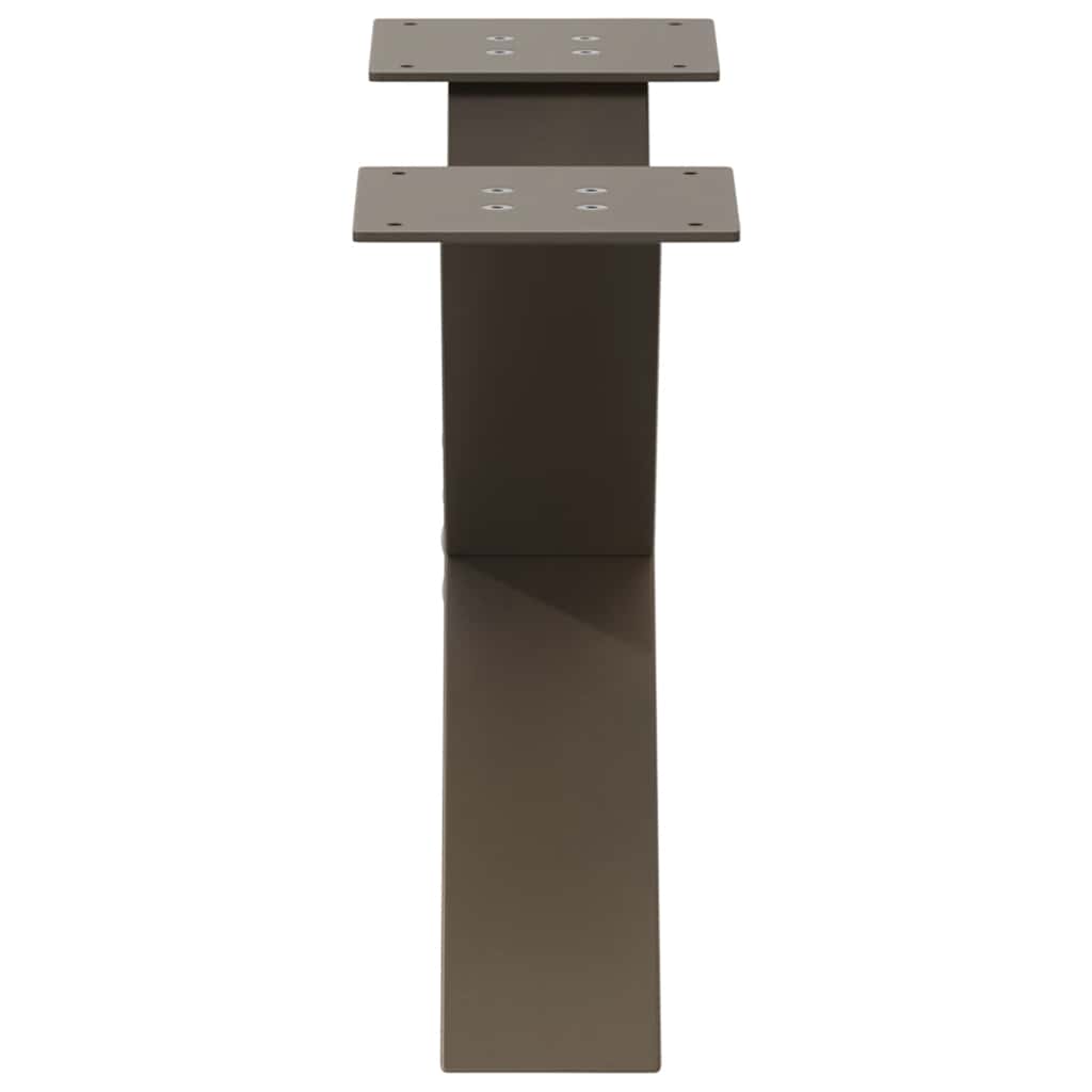 vidaXL Picioare pentru măsuță de cafea în formă de X, 2 buc., oțel natural, 50x(30-31) cm vidaXL Picioare pentru măsuță de cafea în formă de X, 2 buc., oțel natural, 50x(30-31) cm