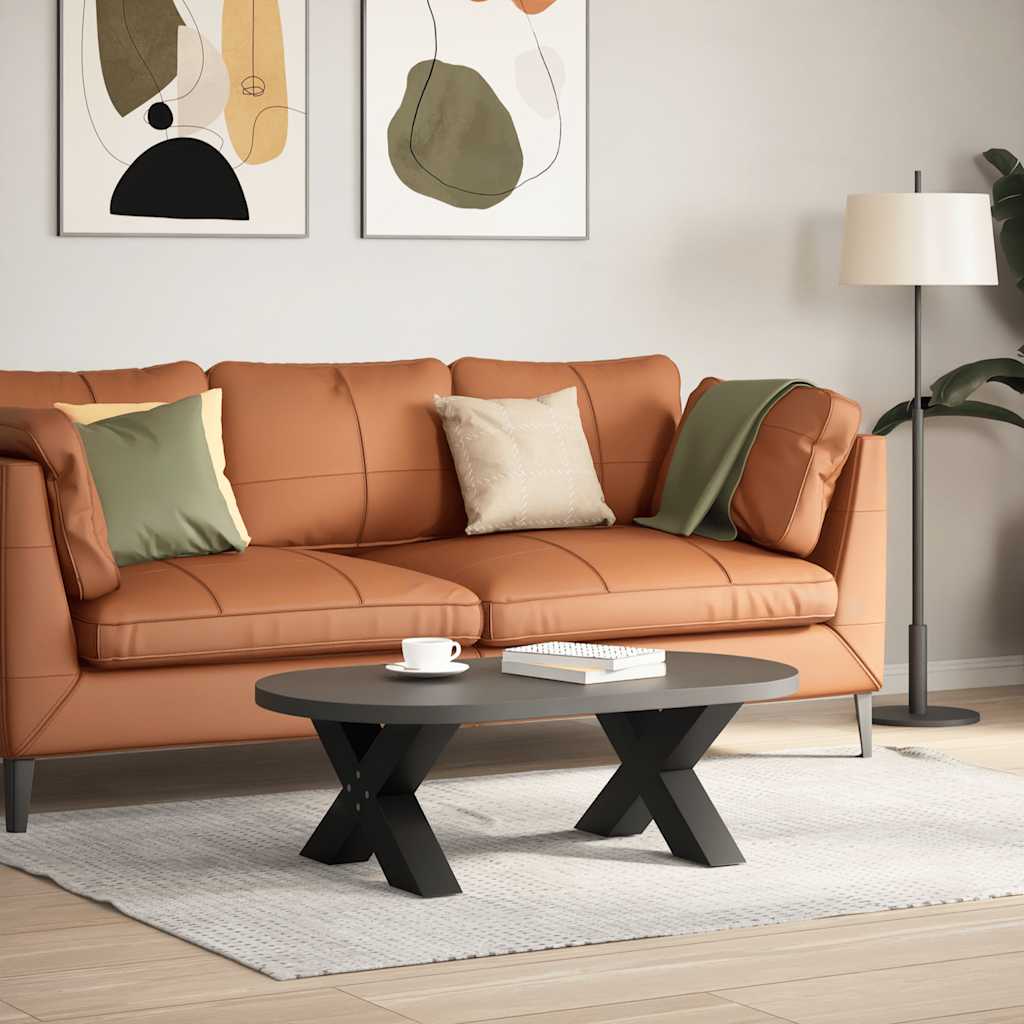 vidaXL Picioare pentru măsuță de cafea în formă de X, 2 buc., negru, 60x(30-31) cm, oțel vidaXL Picioare pentru măsuță de cafea în formă de X, 2 buc., negru, 60x(30-31) cm, oțel