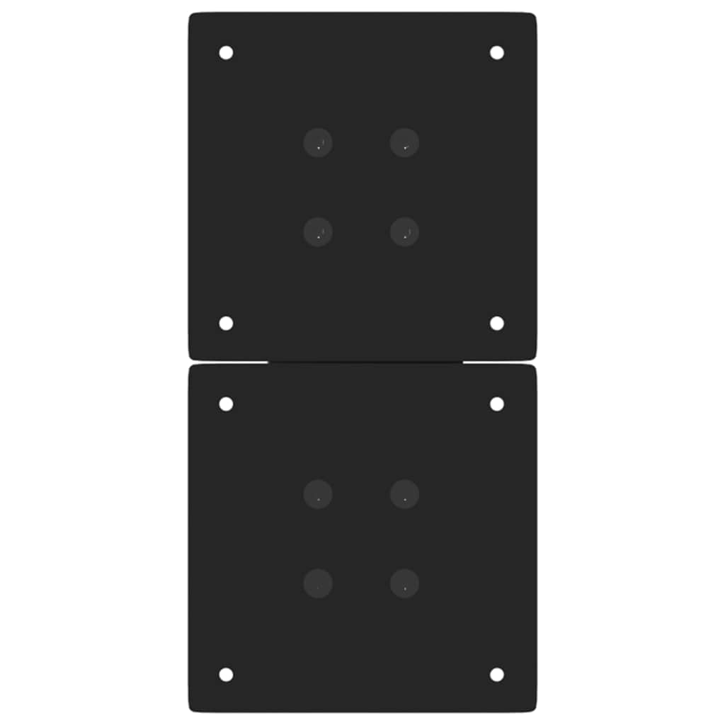 vidaXL Picioare pentru măsuță de cafea în formă de X, 2 buc., negru, 28x(42-43) cm, oțel