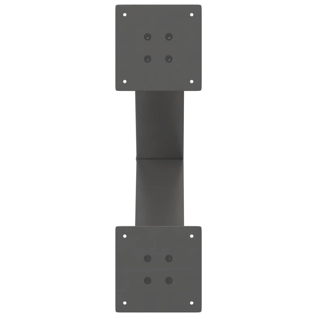 vidaXL Picioare pentru măsuță de cafea în formă de X, 2 buc., antracit, 50x(42-43) cm, oțel vidaXL Picioare pentru măsuță de cafea în formă de X, 2 buc., antracit, 50x(42-43) cm, oțel