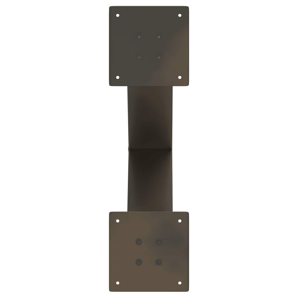 vidaXL Picioare pentru masă de cafea în formă de X, 2 buc., oțel natural, 50x(42-43) cm vidaXL Picioare pentru masă de cafea în formă de X, 2 buc., oțel natural, 50x(42-43) cm