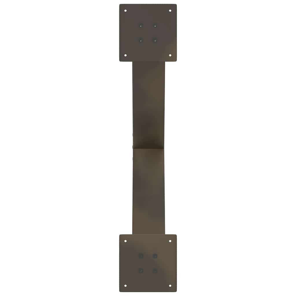 vidaXL Picioare pentru masă de cafea în formă de X, 2 buc., oțel natural, 70x(42-43) cm vidaXL Picioare pentru masă de cafea în formă de X, 2 buc., oțel natural, 70x(42-43) cm