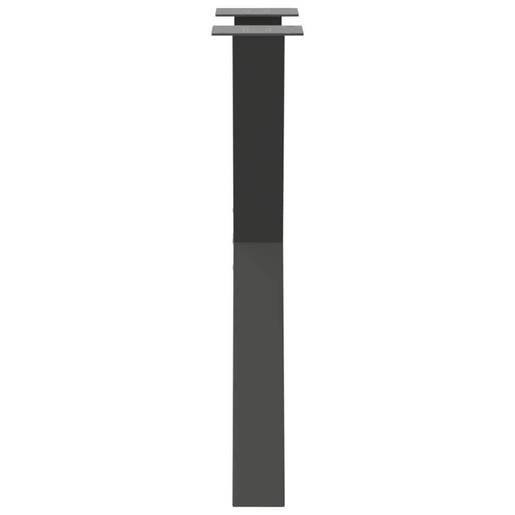 vidaXL Picioare de masă în formă de X, 2 buc., antracit, 50x(72-73) cm, oțel vidaXL Picioare de masă în formă de X, 2 buc., antracit, 50x(72-73) cm, oțel
