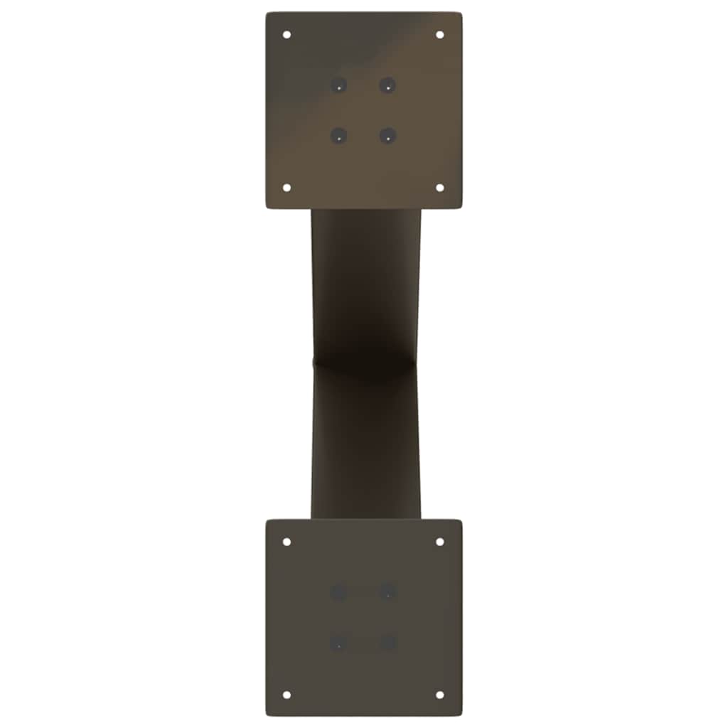 vidaXL Picioare de masă în formă de X, 2 buc., oțel natural, 50x(72-73) cm vidaXL Picioare de masă în formă de X, 2 buc., oțel natural, 50x(72-73) cm