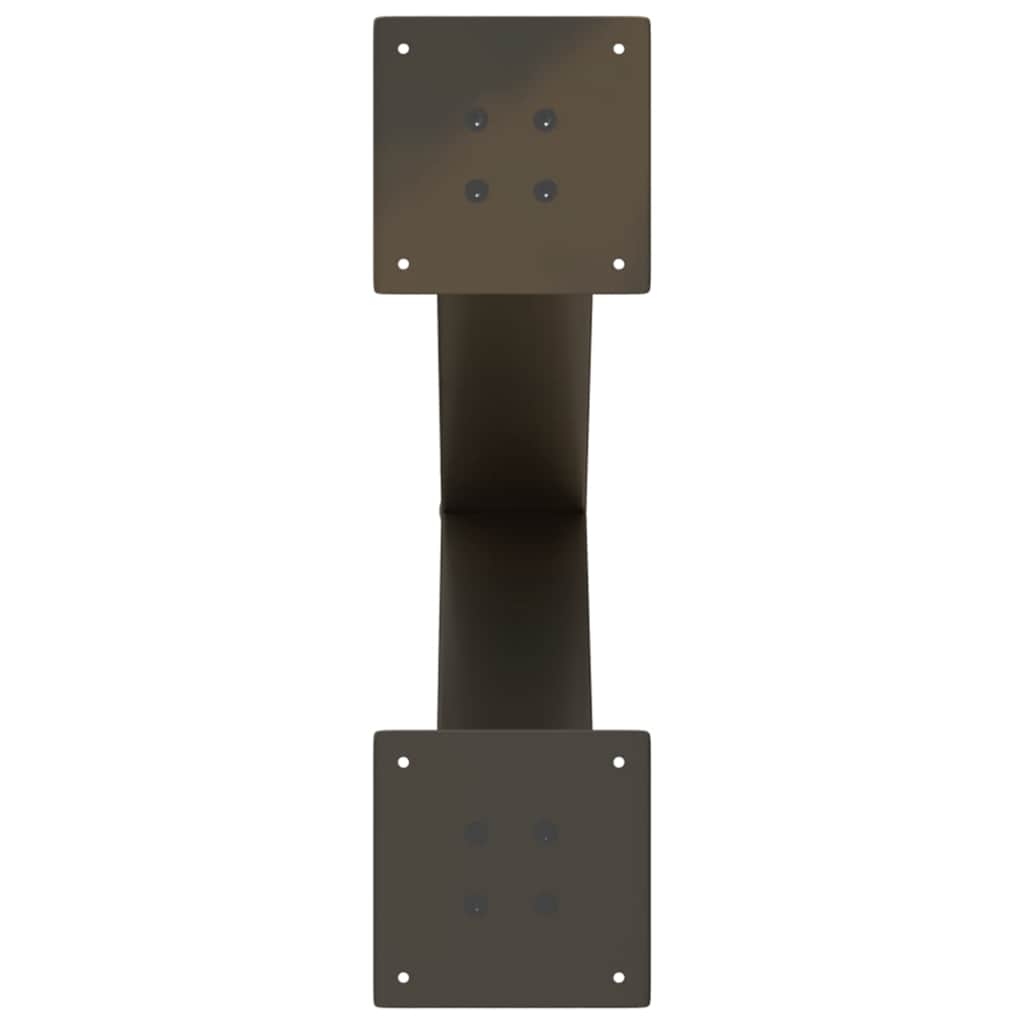 vidaXL Picioare de masă în formă de X, 2 buc., oțel natural, 60 x (72-73) cm vidaXL Picioare de masă în formă de X, 2 buc., oțel natural, 60 x (72-73) cm