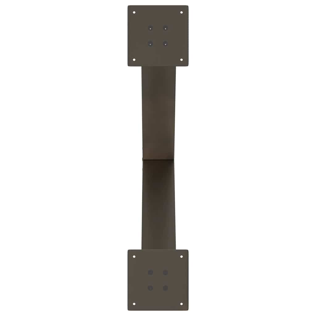 vidaXL Picioare de masă în formă de X, 2 buc., oțel natural, 70x(72-73) cm vidaXL Picioare de masă în formă de X, 2 buc., oțel natural, 70x(72-73) cm
