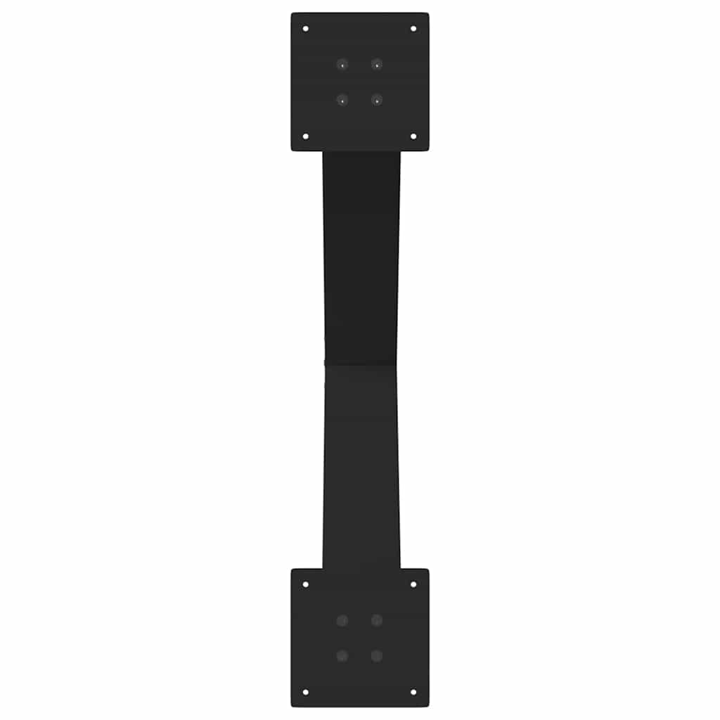 vidaXL Picioare de masă în formă de X, 2 buc., negru, 80x(72-73) cm, oțel