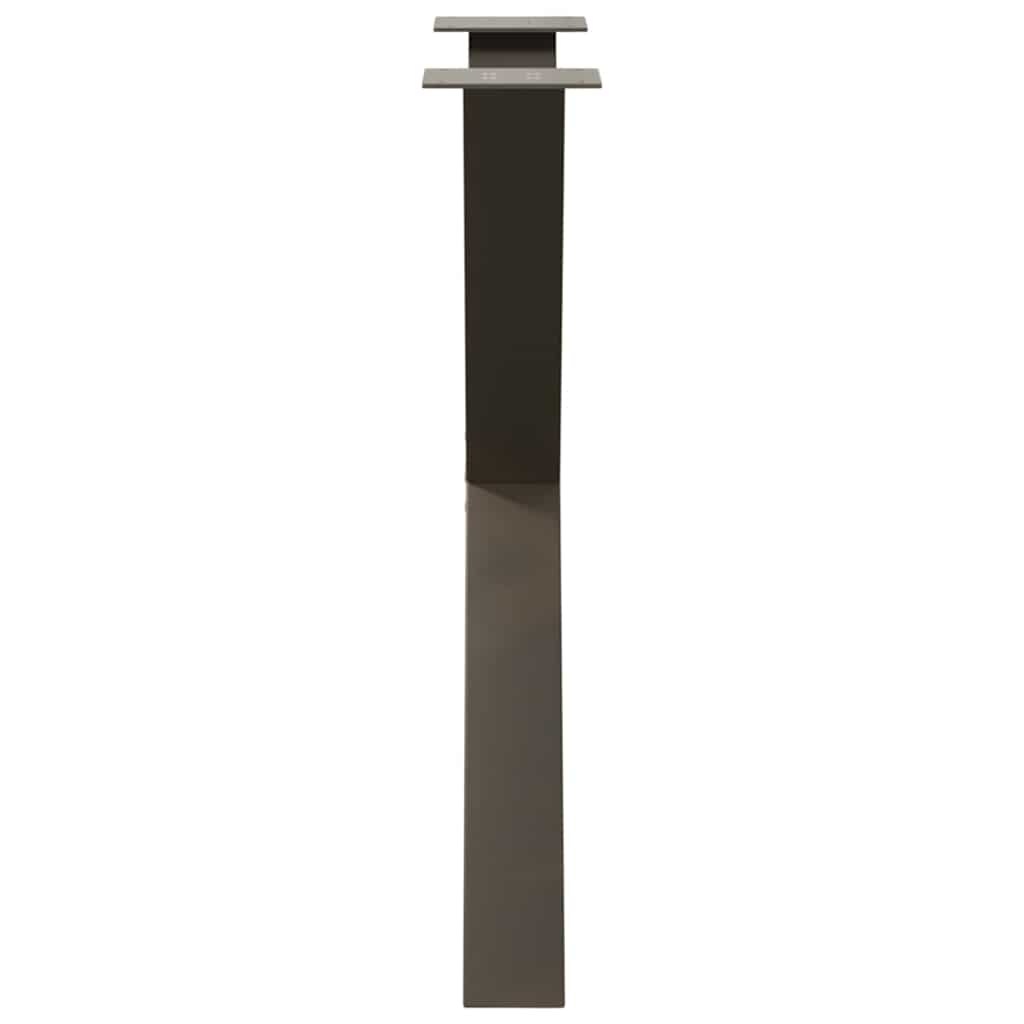 vidaXL Picioare de masă în formă de X, 2 buc., oțel natural, 80x(72-73) cm vidaXL Picioare de masă în formă de X, 2 buc., oțel natural, 80x(72-73) cm