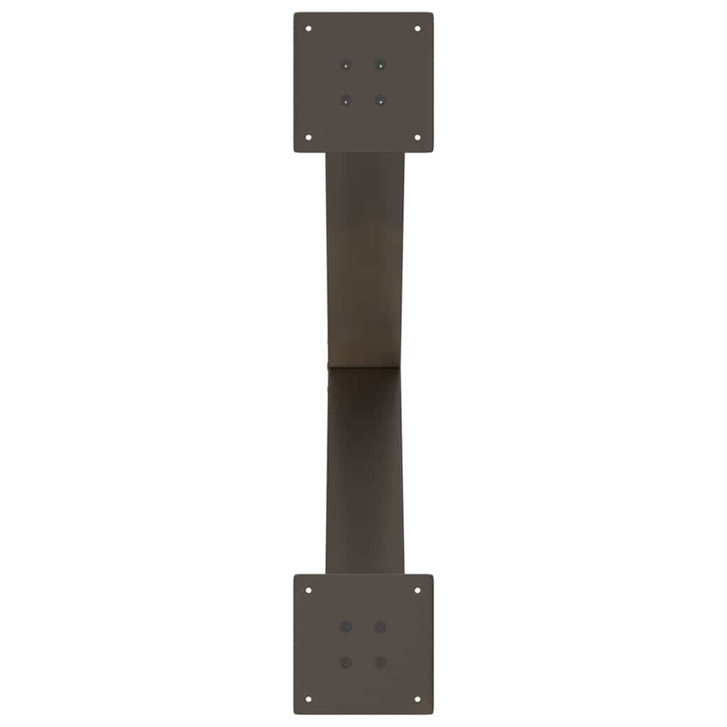 vidaXL Picioare de masă în formă de X, 2 buc., oțel natural, 80x(72-73) cm vidaXL Picioare de masă în formă de X, 2 buc., oțel natural, 80x(72-73) cm