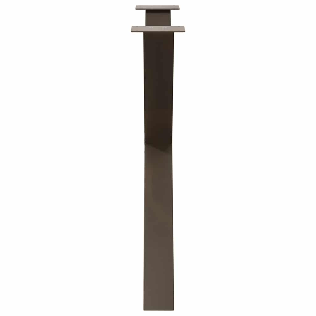 vidaXL Picioare de masă în formă de X, 2 buc., oțel natural, 90x(72-73) cm vidaXL Picioare de masă în formă de X, 2 buc., oțel natural, 90x(72-73) cm