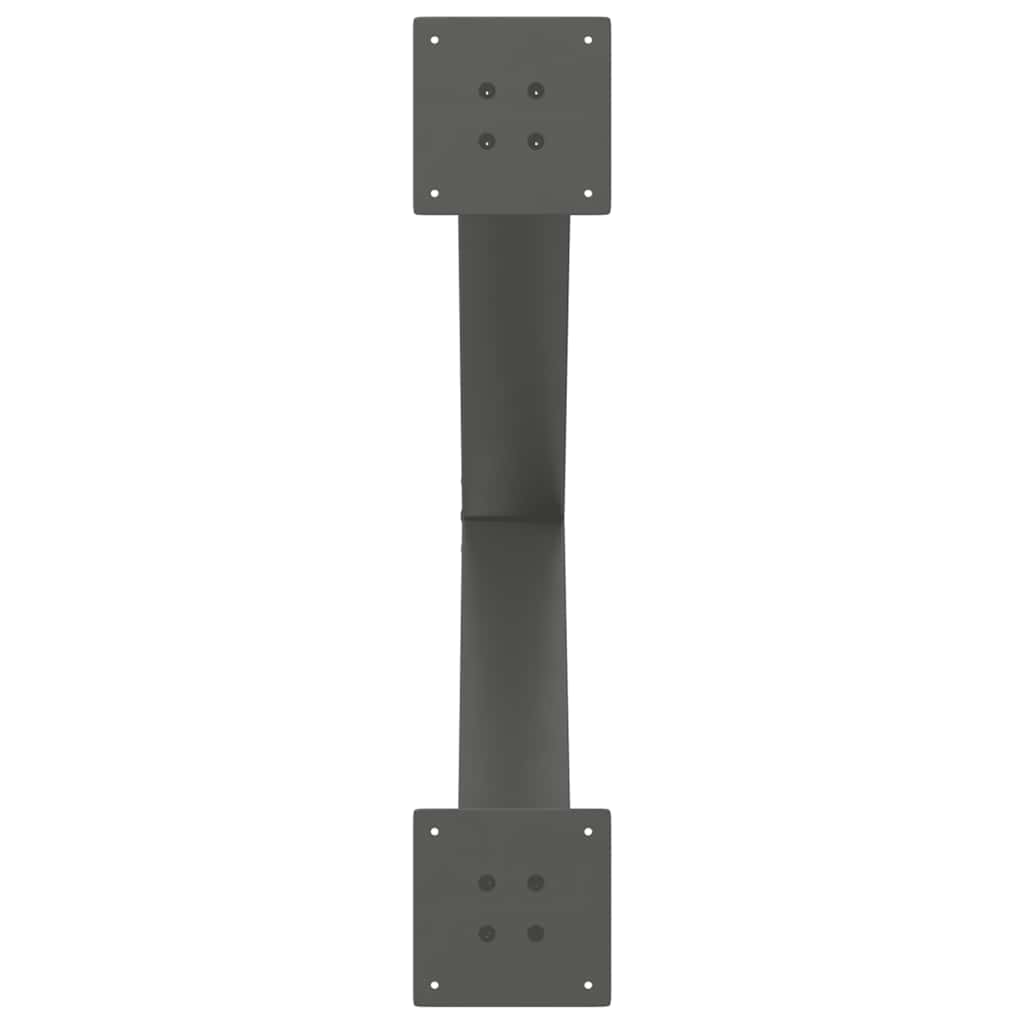 vidaXL Picioare de masă în formă de X, 3 buc., antracit, 80x(72-73) cm, oțel vidaXL Picioare de masă în formă de X, 3 buc., antracit, 80x(72-73) cm, oțel