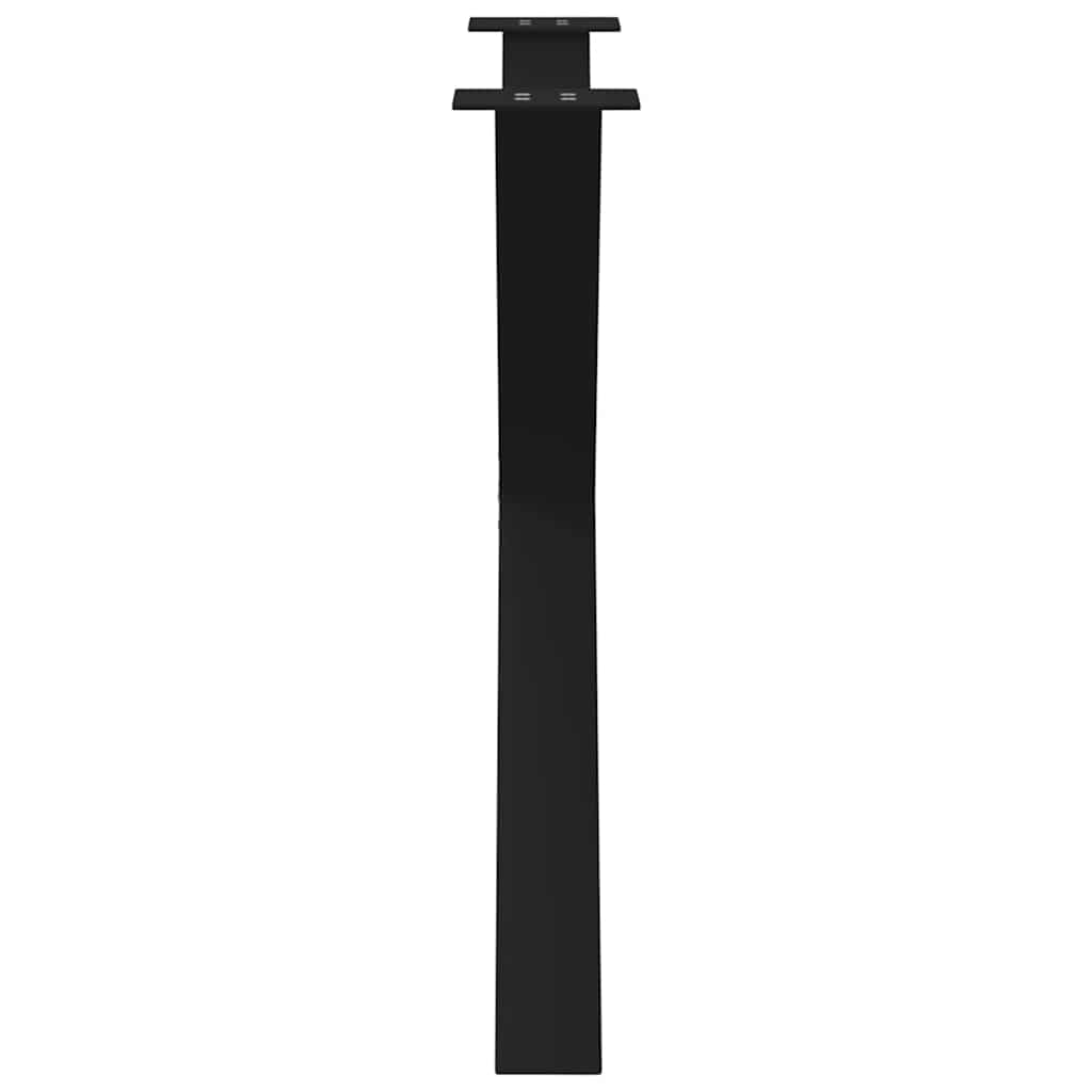vidaXL Picioare de masă în formă de X, 3 buc., negru, 90x(72-73) cm, oțel vidaXL Picioare de masă în formă de X, 3 buc., negru, 90x(72-73) cm, oțel