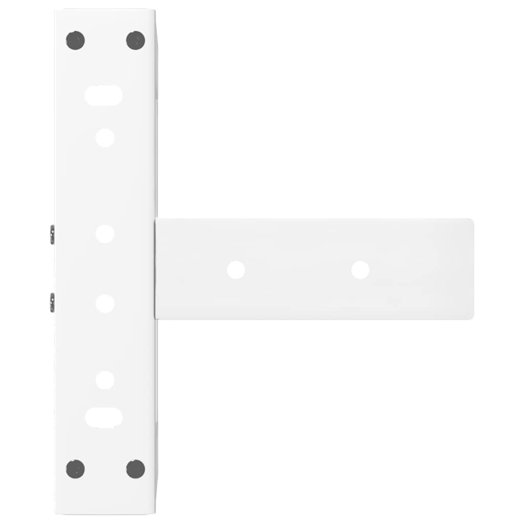 vidaXL Picioare pentru măsuță de cafea în formă de T, 2 buc., alb, 30x25x(30-31) cm, oțel vidaXL Picioare pentru măsuță de cafea în formă de T, 2 buc., alb, 30x25x(30-31) cm, oțel