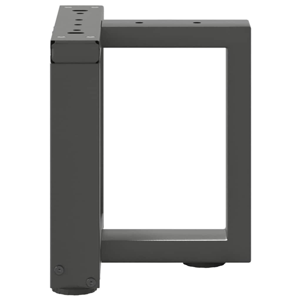vidaXL Picioare pentru măsuță de cafea în formă de T, 2 buc., antracit, 30x25x(30-31) cm, oțel