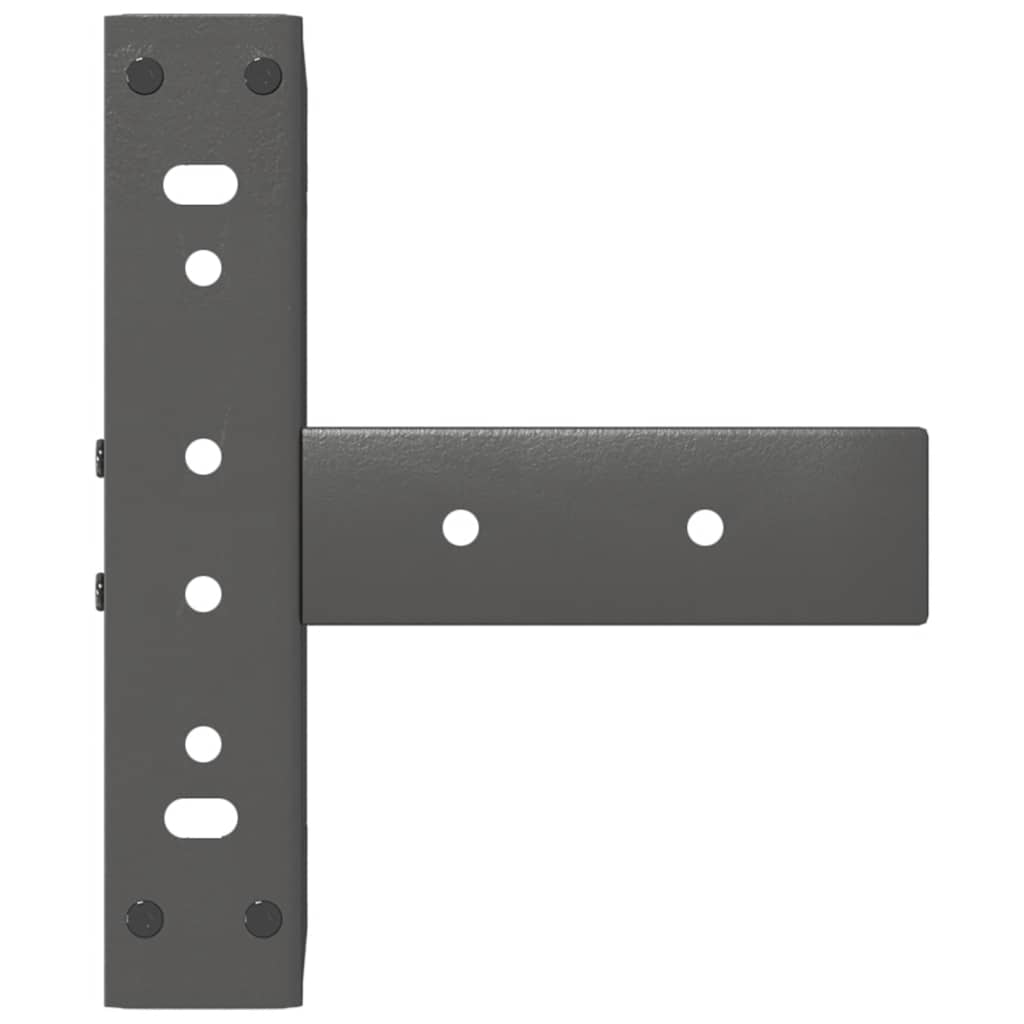 vidaXL Picioare pentru măsuță de cafea în formă de T, 2 buc., antracit, 30x25x(30-31) cm, oțel