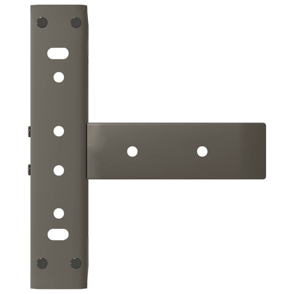 vidaXL Picioare pentru măsuță de cafea în formă de T, 2 buc., negru, 30x25x(30-31) cm, oțel