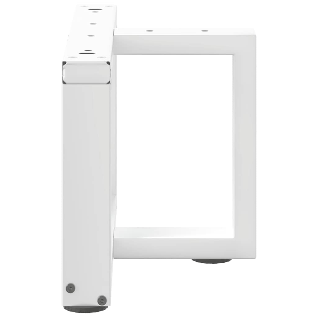 vidaXL Picioare pentru măsuță de cafea în formă de T, 2 buc., alb, 40x25x(30-31) cm, oțel
