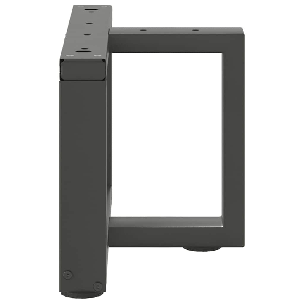 vidaXL Picioare pentru măsuță de cafea în formă de T, 2 buc., antracit, 50x25x(30-31) cm, oțel
