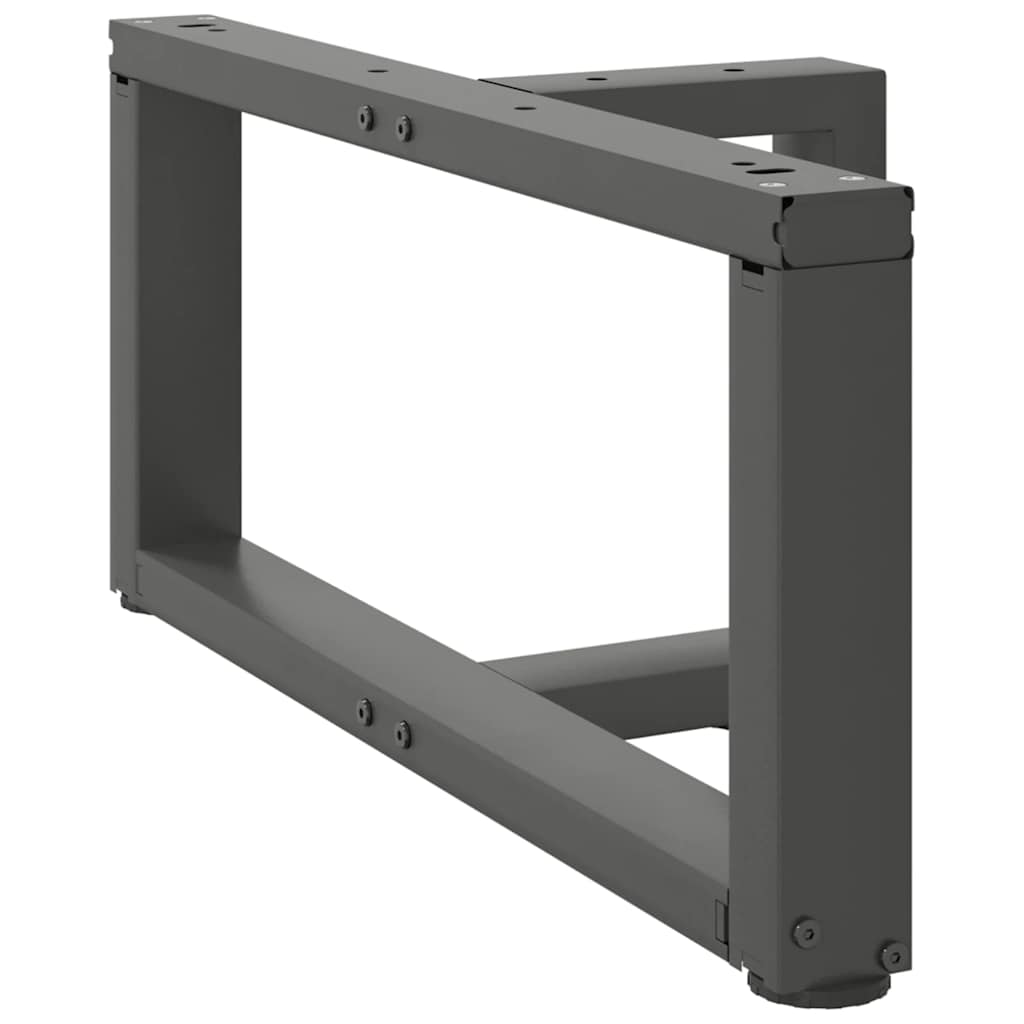 vidaXL Picioare pentru măsuță de cafea în formă de T, 2 buc., antracit, 70x25x(30-31) cm, oțel