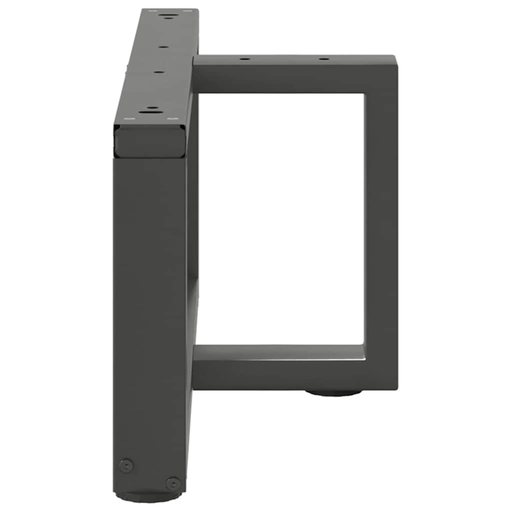 vidaXL Picioare pentru măsuță de cafea în formă de T, 2 buc., antracit, 70x25x(30-31) cm, oțel