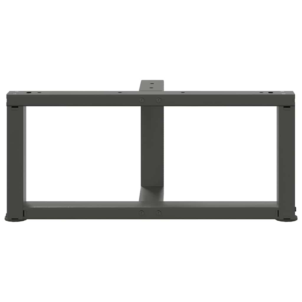 vidaXL Picioare pentru măsuță de cafea în formă de T, 2 buc., antracit, 70x25x(30-31) cm, oțel