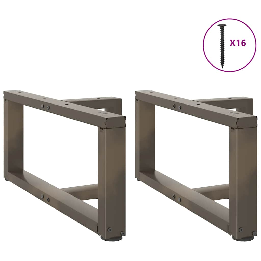 vidaXL Picioare pentru măsuță de cafea în formă de T, 2 buc., negru, 70x25x(30-31) cm, oțel vidaXL Picioare pentru măsuță de cafea în formă de T, 2 buc., negru, 70x25x(30-31) cm, oțel