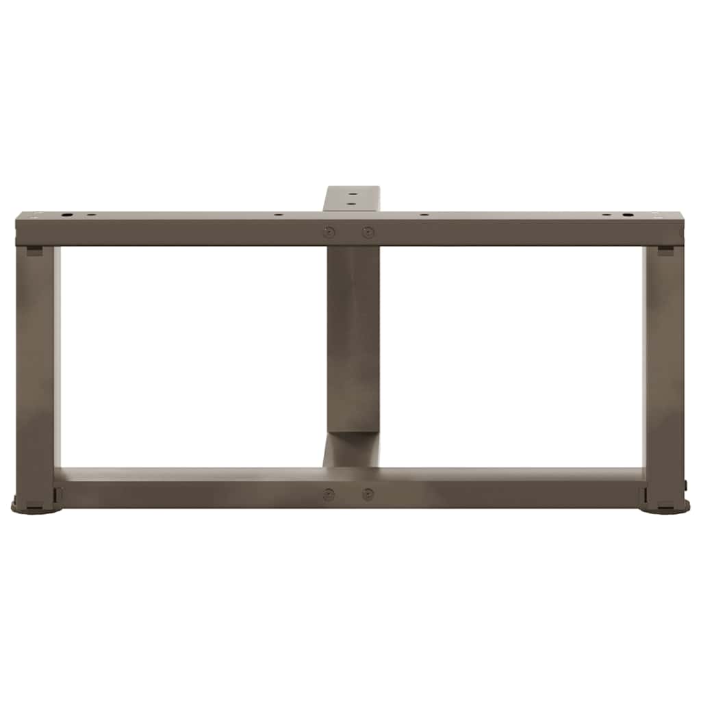 vidaXL Picioare pentru măsuță de cafea în formă de T, 2 buc., negru, 70x25x(30-31) cm, oțel vidaXL Picioare pentru măsuță de cafea în formă de T, 2 buc., negru, 70x25x(30-31) cm, oțel